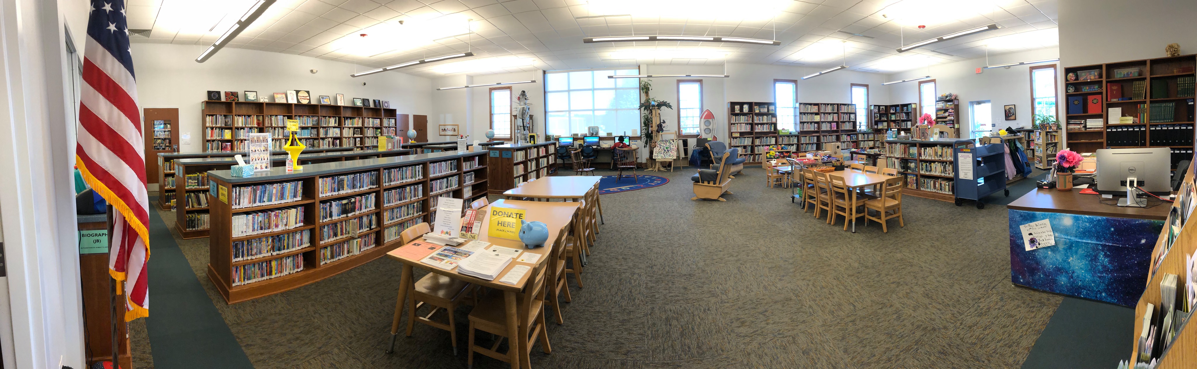 A panorama image of the Library's Children's Room